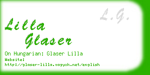 lilla glaser business card